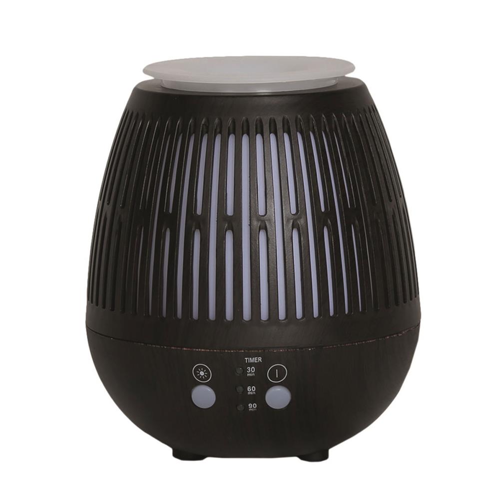 Aroma LED Dark Wood Effect Bulb Grill Ultrasonic Electric Oil Diffuser £25.19